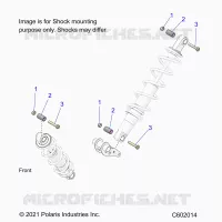 SUSPENSION, SUPPORT AMORTISSEUR , REAR SUSP.