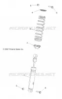 SUSPENSION, AMORTISSEUR AVANT