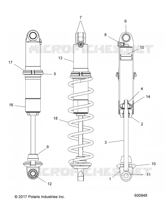 AMORTISSEUR, IFS MONOTUBE