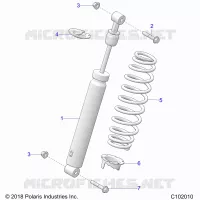 SUSPENSION, AMORTISSEUR ARRIERE