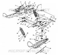 SUSPENSION AVANT AND SKI XLT 0966756 (4933823382B002)