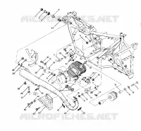 ENGINE AND SUPPORT SILENCIEUX (4914771477005A)