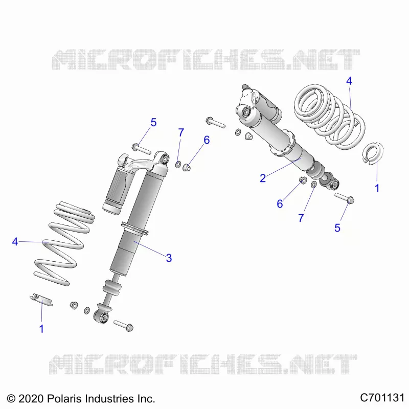 SUSPENSION, AMORTISSEUR AVANT MOUNTING