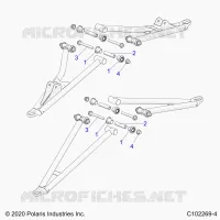 SUSPENSION AVANT A-ARM, MOUNTING