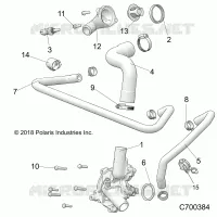 MOTEUR, WATERPUMP AND BYPASS