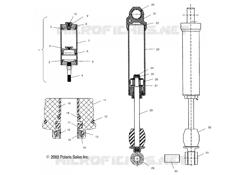 AMORTISSEUR (REAR TRACK)(M-10)