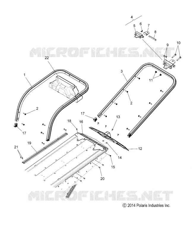BODY, BUMPER, REAR, SNOWFLAP AND FEU ARRIERE COVER
