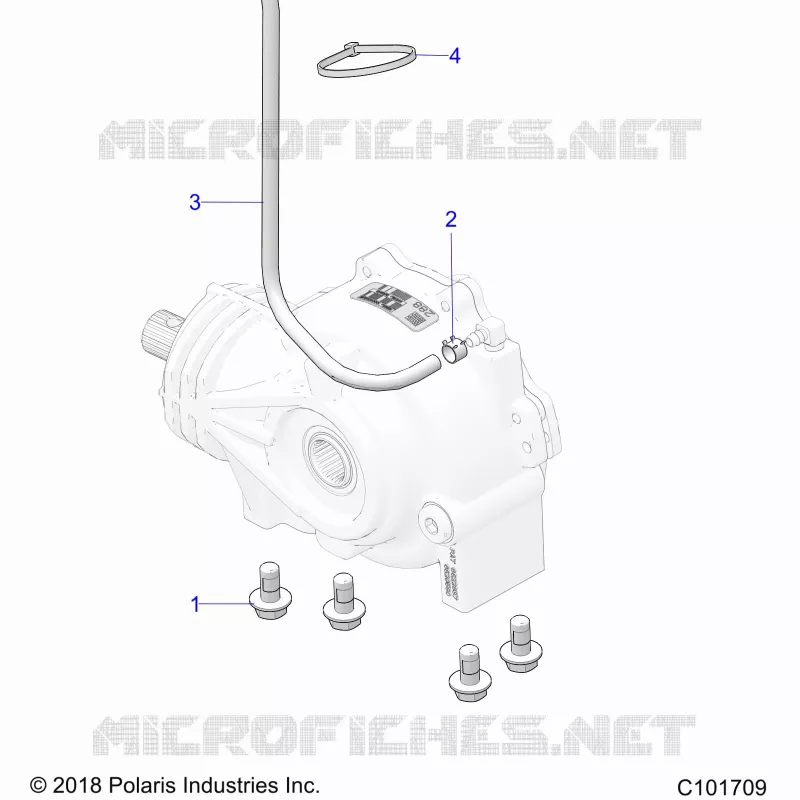DRIVE TRAIN, SUPPORT PONT, FRONT