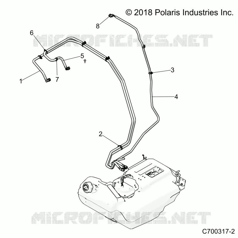 BODY, CARBURANT LINES, STD. 