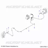 FREIN AVANT BRAKE LINE
