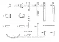 4 PASS HARD DOOR REPLACEMENT HARDWARE