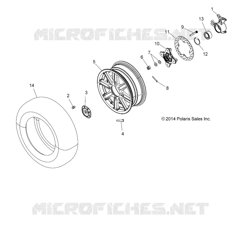 ROUES, FRONT and HUB
