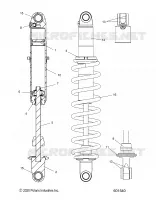 SUSPENSION, AMORTISSEUR ARRIERE TRACK