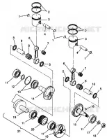 PISTON ET VILEBREQUIN 440 0942760 AND 440 SKS 0942560 (4925072507033A)