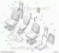SIEGE ASM., REAR