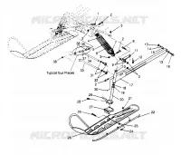 SUSPENSION AVANT AND SKI LITE GT 0953133 AND  EUROPEAN LITE GT E953133 (4928922892B001)