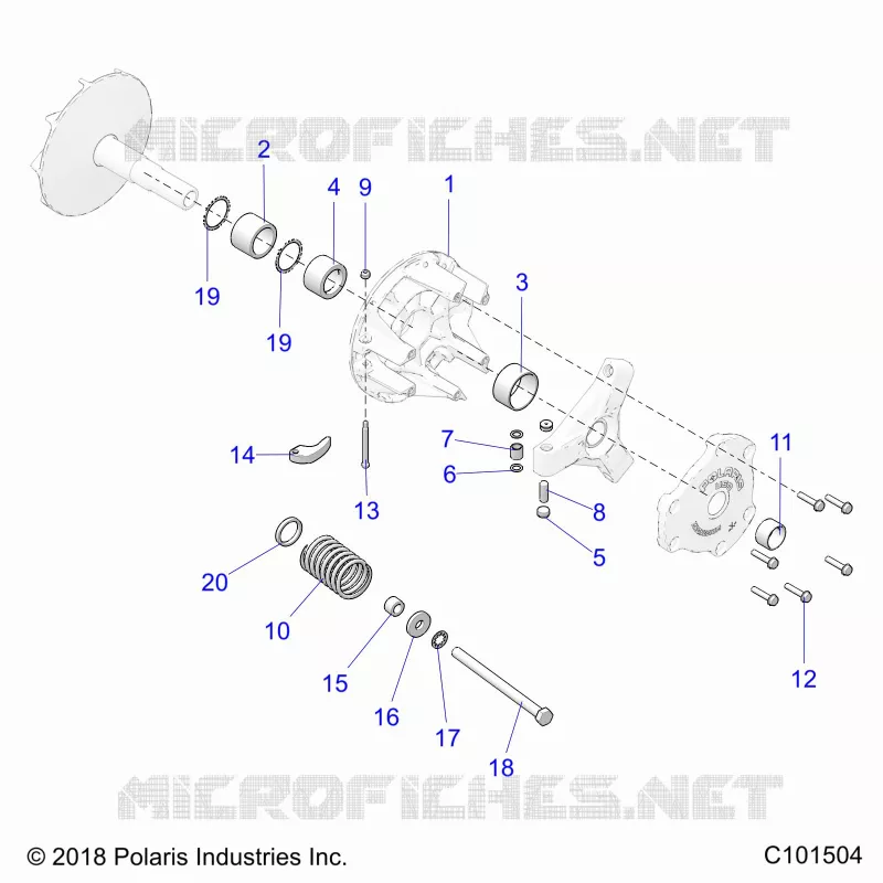 SYSTÃˆME DE TRANSMISSION, PRIMARY CLUTCH
