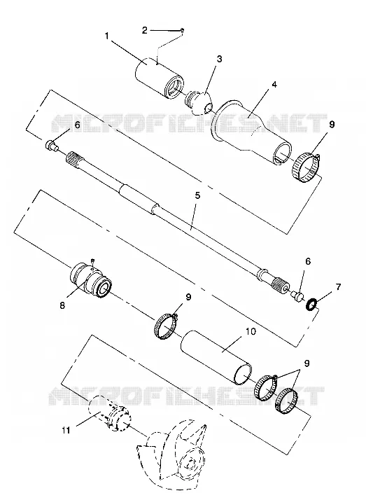 SYSTÈME DE TRANSMISSION SL 650 B944058 (4926992699013A)