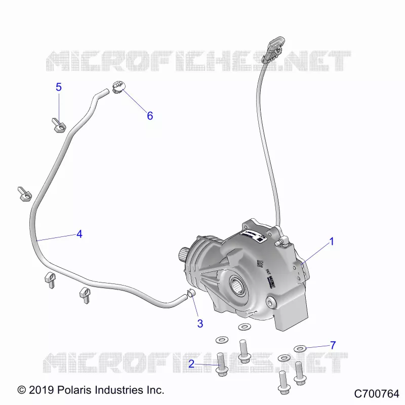 DRIVE TRAIN, FRONT SUPPORT PONT