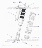 SUSPENSION, AMORTISSEUR AVANT MOUNTING, STANDARD/PREMIUM