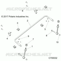 SUSPENSION, FRONT BARRE STABILISATRICE