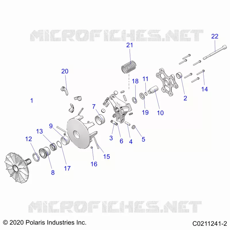 SYSTÃˆME DE TRANSMISSION, PRIMARY CLUTCH