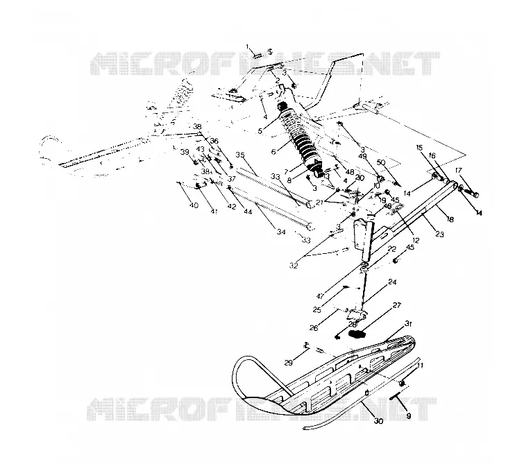 SUSPENSION AVANT AND SKI  650 RXL (4919531953007A)