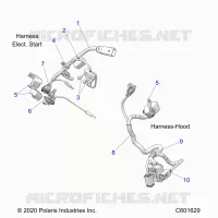 ELECTRICITE, WIRE HARNESS, HOOD, ELEC. START