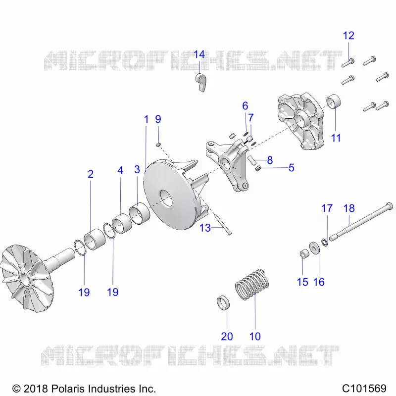 SYSTÃˆME DE TRANSMISSION, PRIMARY CLUTCH