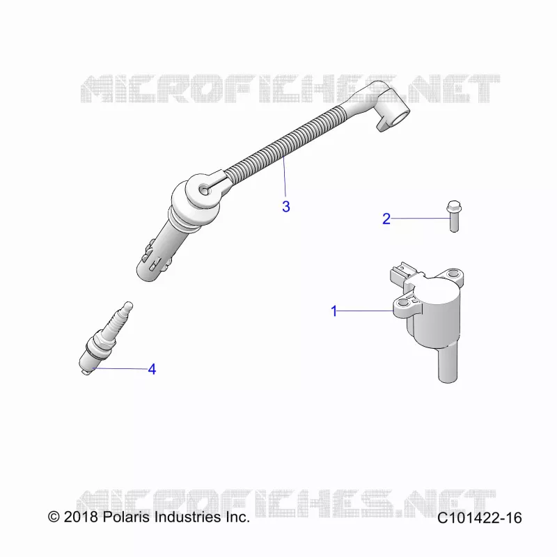 ELECTRICITE, IGNITION COIL, WIRE AND SPARK PLUG