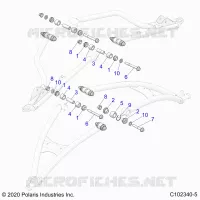 SUSPENSION AVANT A-ARM, MOUNTING
