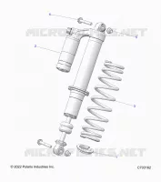 SUSPENSION, AMORTISSEUR AVANT MOUNTING