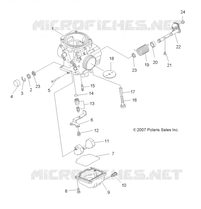 MOTEUR, CARBURATEUR, LOWER