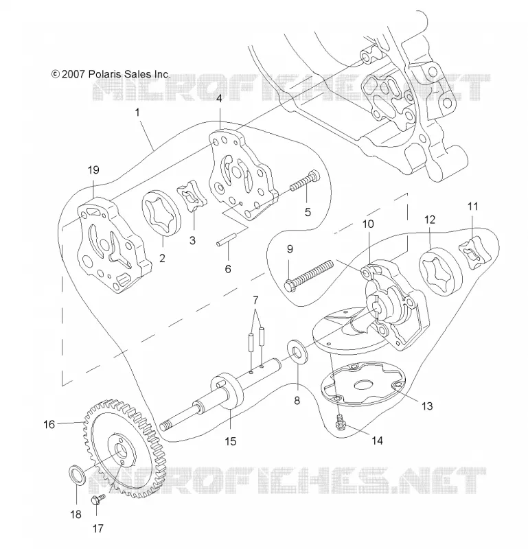 MOTEUR, OIL SYSTEM and POMPE A HUILE