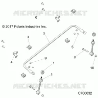 SUSPENSION AVANT STABILIZER BAR- R18RRE99NS (C700032)