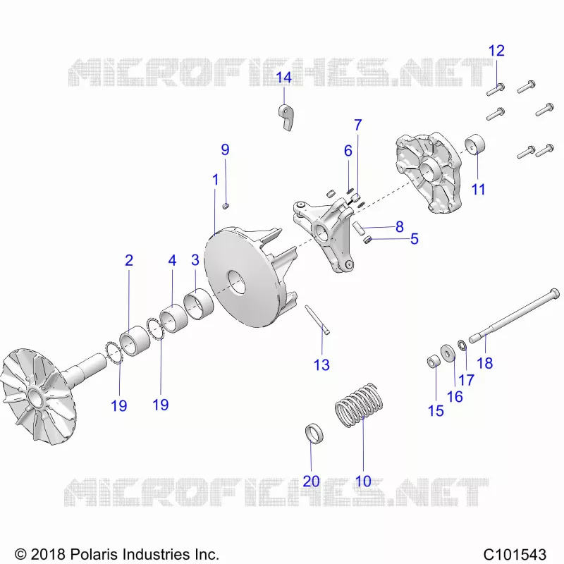 SYSTÃˆME DE TRANSMISSION, PRIMARY CLUTCH