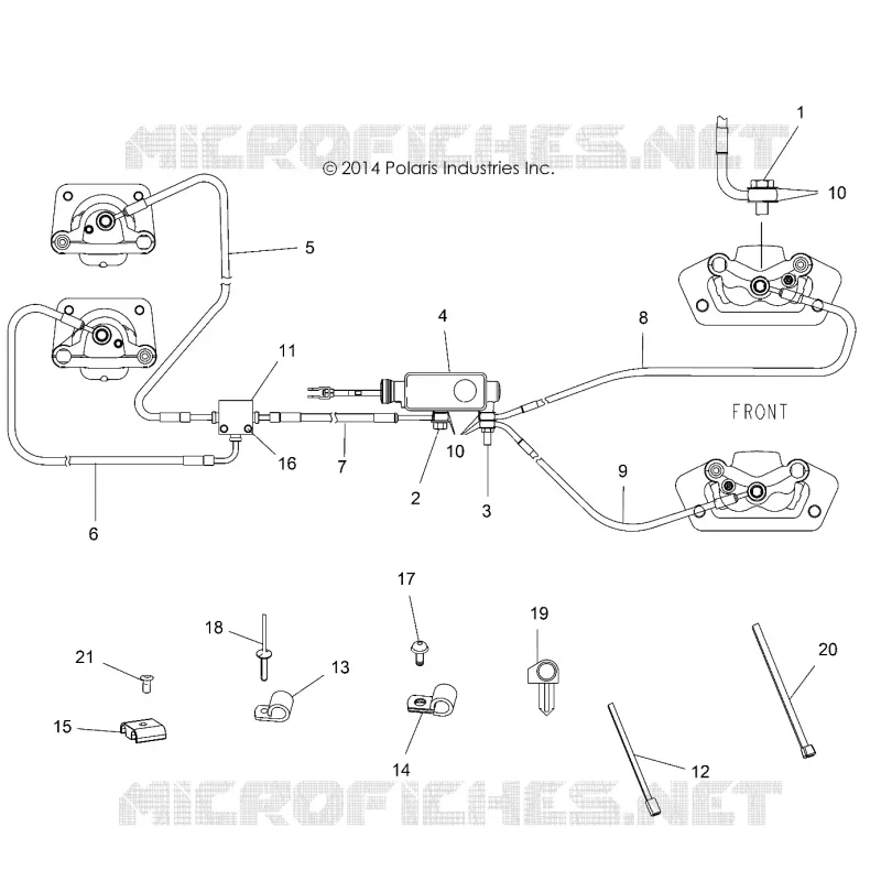 BRAKES, BRAKE LINES AND MAITRE CYLINDRE
