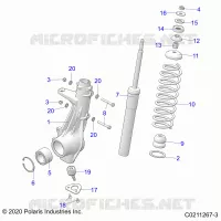 SUSPENSION, JAMBE DE FORCE AVANT