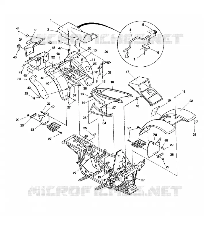 CARROSSERIE ET CHASSIS 350 4X4 / W928139 (4922832283001A)