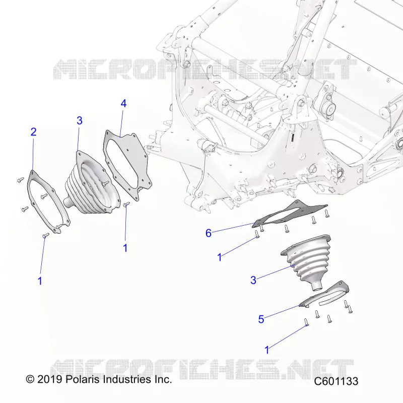 CHASSIS, TIE ROD BOOT ASM.