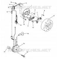 STATOR ASSEMBLY CLASSIC / 0930864 and  CLASSIC TOURING / 0930865 (4922952295041A)