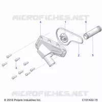MOTEUR, WATERPUMP IMPELLER AND COVER
