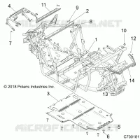 CHASSIS, MAIN FRAME AND SKID PLATE