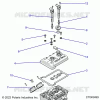 ENGINE, THROTTLE BODY AND COUVERCLE SOUPAPE