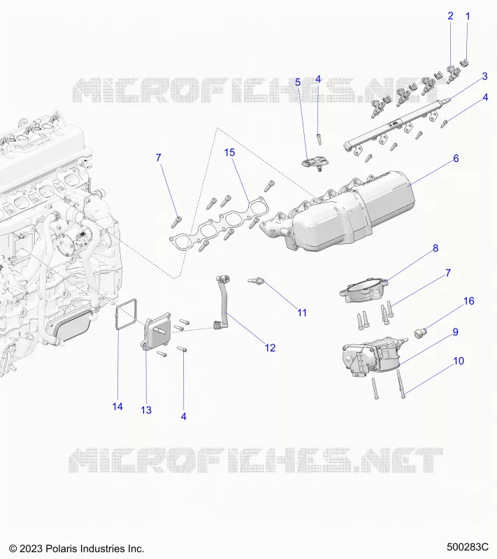 ADMISSION MANIFOLD AND FUEL RAIL
