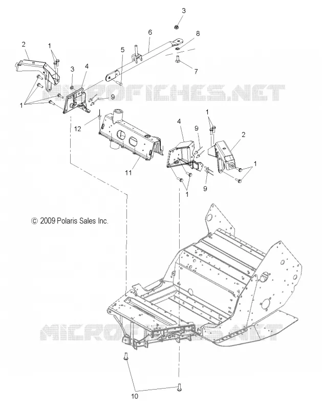 CHASSIS, AMORTISSEUR TOWERS