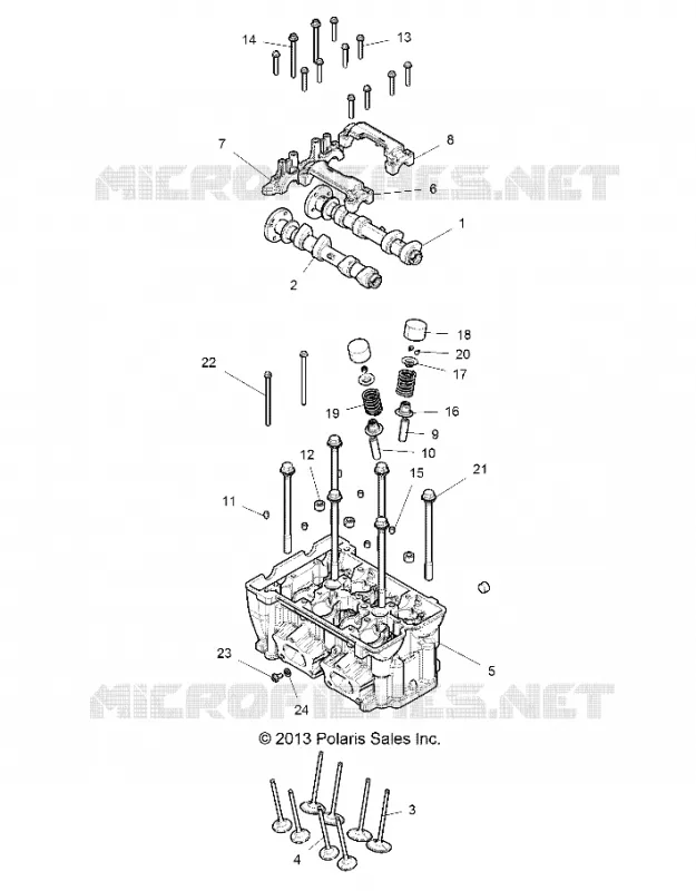 ENGINE, CULASSE AND VALVES