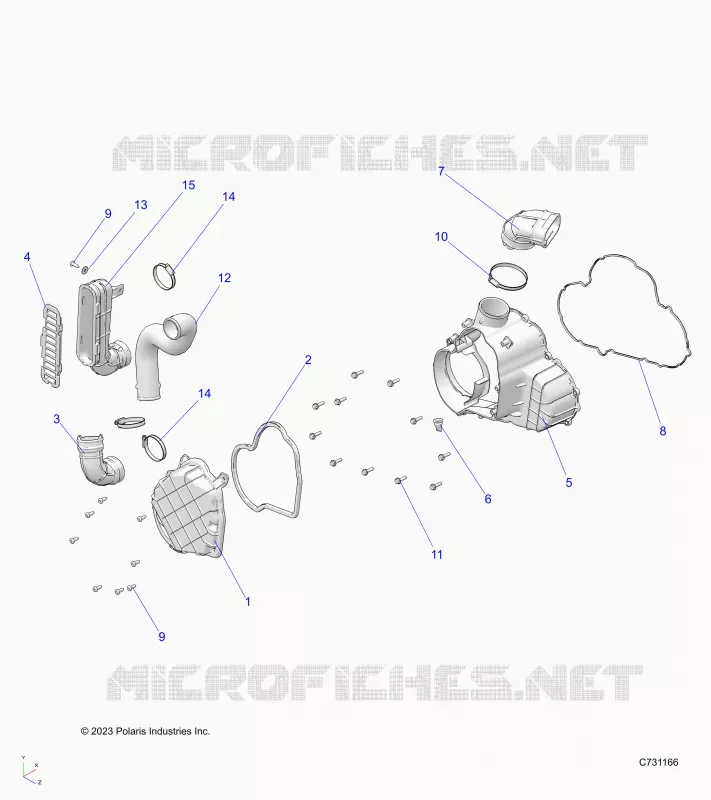 ENGINE, ALTERNATEUR  COVER HVAC