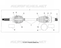 SYSTÈME DE TRANSMISSION, REAR HALF SHAFT