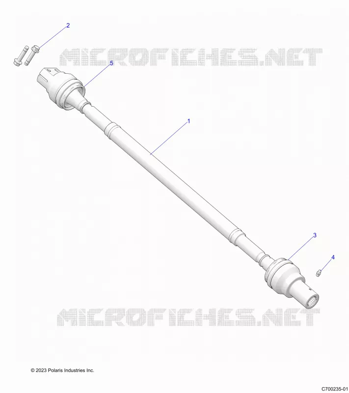 SYSTÃˆME DE TRANSMISSION, REAR PROP SHAFT
